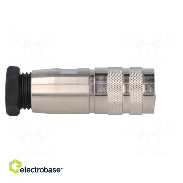 Connector: M16 | plug | female | soldering | for cable | PIN: 8 | 5A | 60V фото 7