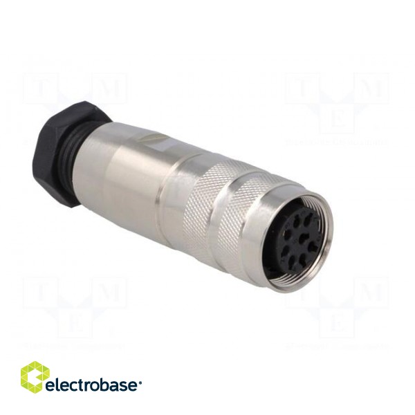 Connector: M16 | plug | female | soldering | for cable | PIN: 8 | 5A | 60V image 8