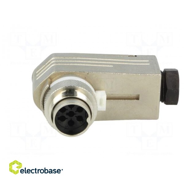 Connector: M16 | plug | male | for cable | PIN: 7 | 300V | angled 90° фото 3