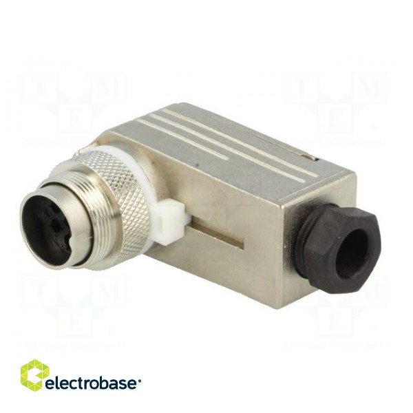 Connector: M16 | plug | male | for cable | PIN: 7 | 300V | angled 90° paveikslėlis 4