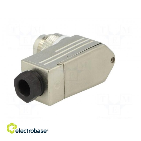 Connector: M16 | plug | male | for cable | PIN: 7 | 300V | angled 90° paveikslėlis 6