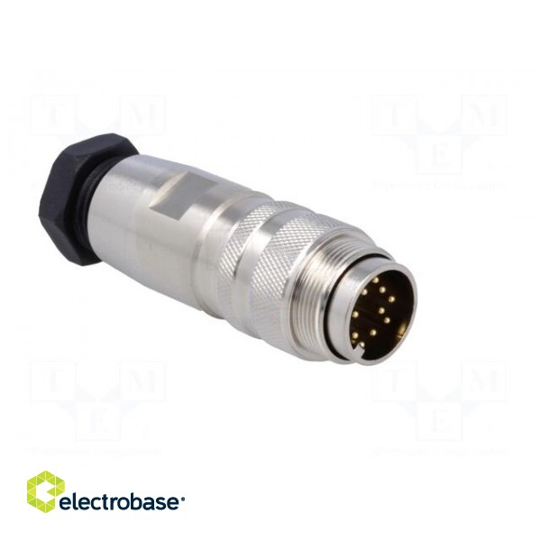 Connector: M16 | plug | male | soldering | for cable | PIN: 12 | 3A | 60V фото 8