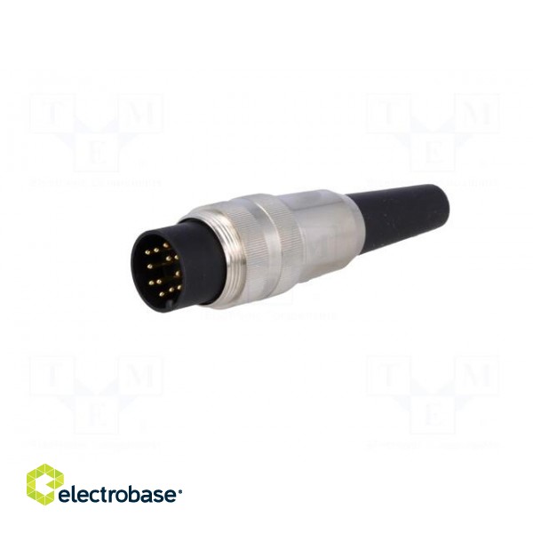 Connector: M16 | plug | male | soldering | for cable | PIN: 12 | 3A | 60V фото 2