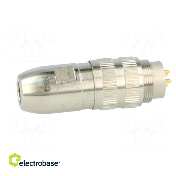 Connector: M16 | plug | male | soldering | for cable | PIN: 4 | 5A | 250V paveikslėlis 7