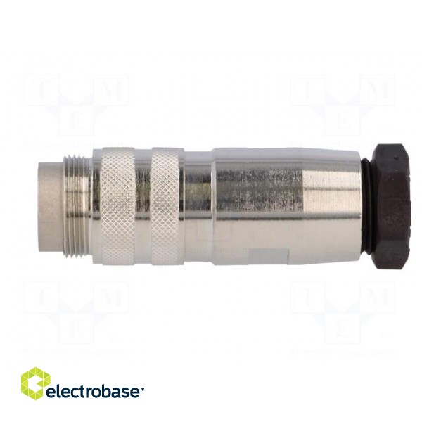 Connector: M16 | plug | male | soldering | for cable | PIN: 4 | 5A | 300V paveikslėlis 3