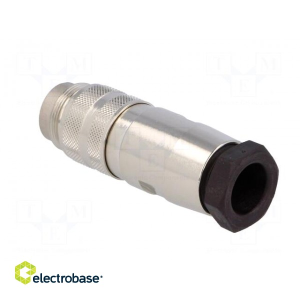 Connector: M16 | plug | male | soldering | for cable | PIN: 4 | 5A | 300V paveikslėlis 4