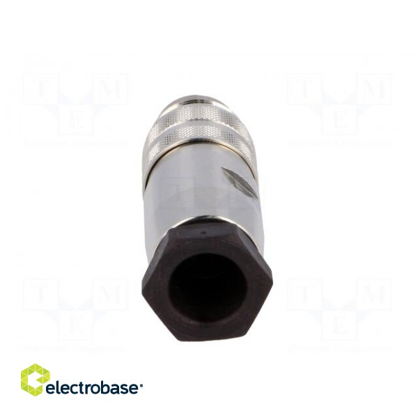 Connector: M16 | plug | male | soldering | for cable | PIN: 4 | 5A | 300V paveikslėlis 5