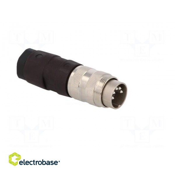 Connector: M16 | plug | male | soldering | for cable | PIN: 5 | 5A | 100V paveikslėlis 8