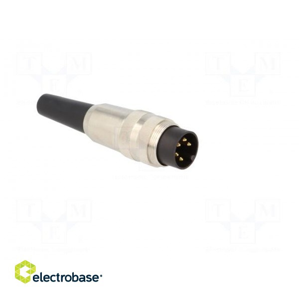 Connector: M16 | plug | male | soldering | for cable | PIN: 5 | 5A | 250V paveikslėlis 8