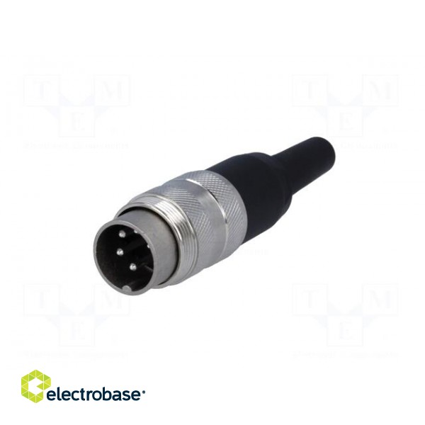 Connector: M16 | plug | male | soldering | for cable | PIN: 5 | 5A | 300V paveikslėlis 2