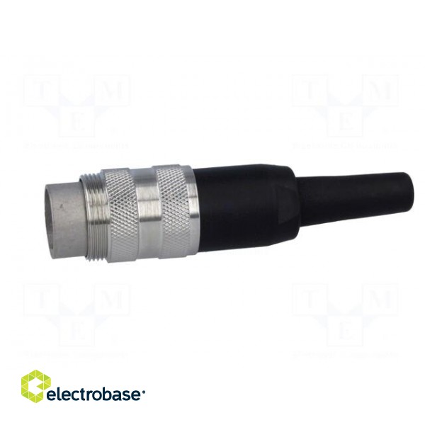 Connector: M16 | plug | male | soldering | for cable | PIN: 5 | 5A | 300V paveikslėlis 3
