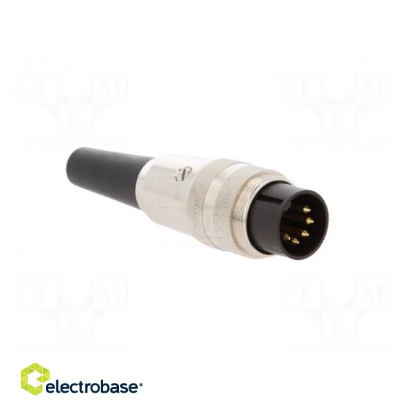 Connector: M16 | plug | male | soldering | for cable | PIN: 5 | 5A | 60V фото 8