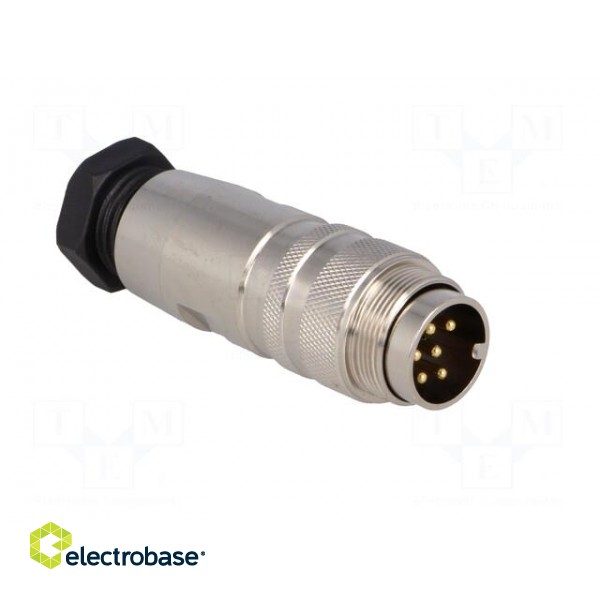 Connector: M16 | plug | male | soldering | for cable | PIN: 6 | 5A | 125V image 8