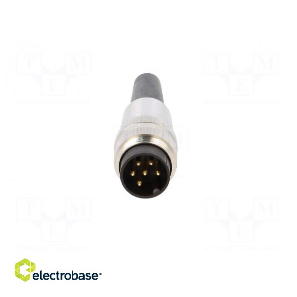Connector: M16 | plug | male | soldering | for cable | PIN: 6 | 5A | 250V фото 9