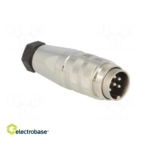 Connector: M16 | plug | male | soldering | for cable | PIN: 6 | 5A | 300V фото 8