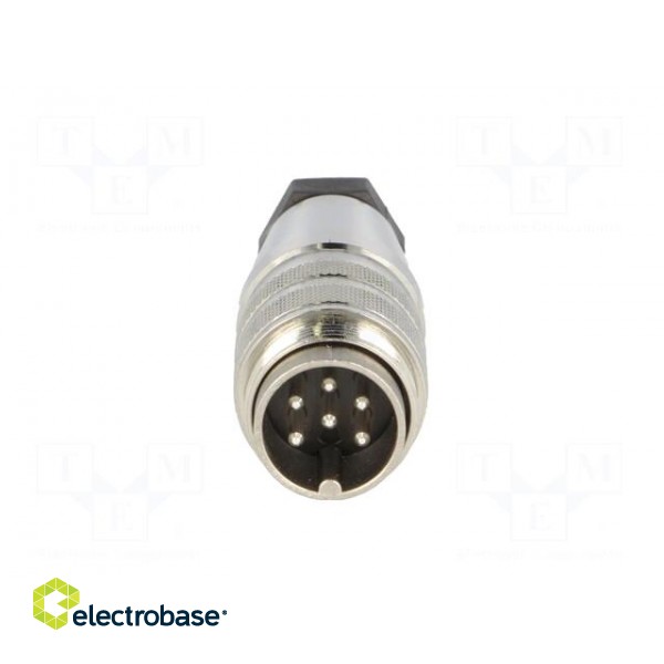 Connector: M16 | plug | male | soldering | for cable | PIN: 6 | 5A | 300V фото 9