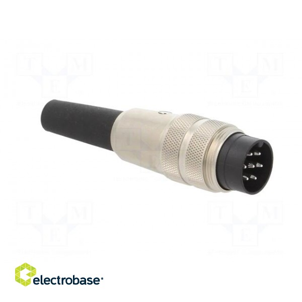 Connector: M16 | plug | male | soldering | for cable | PIN: 7 | 5A | 125V image 8