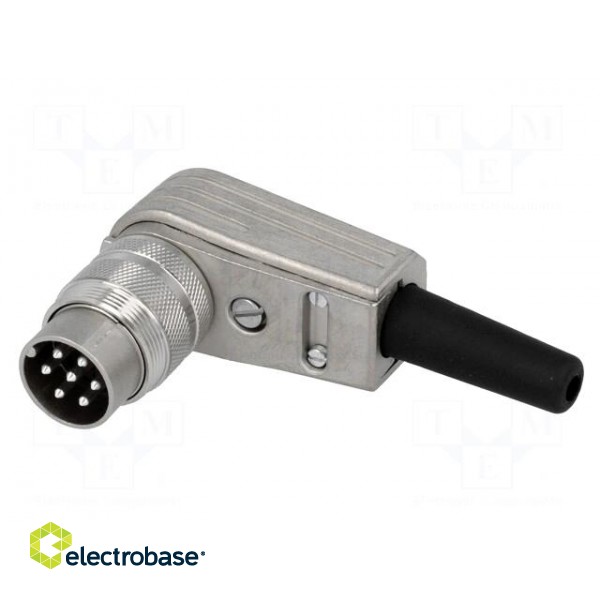 Connector: M16 | plug | male | soldering | for cable | PIN: 7 | 5A | 300V image 1
