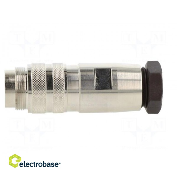 Connector: M16 | plug | male | soldering | for cable | PIN: 7 | 7A | 300V paveikslėlis 3