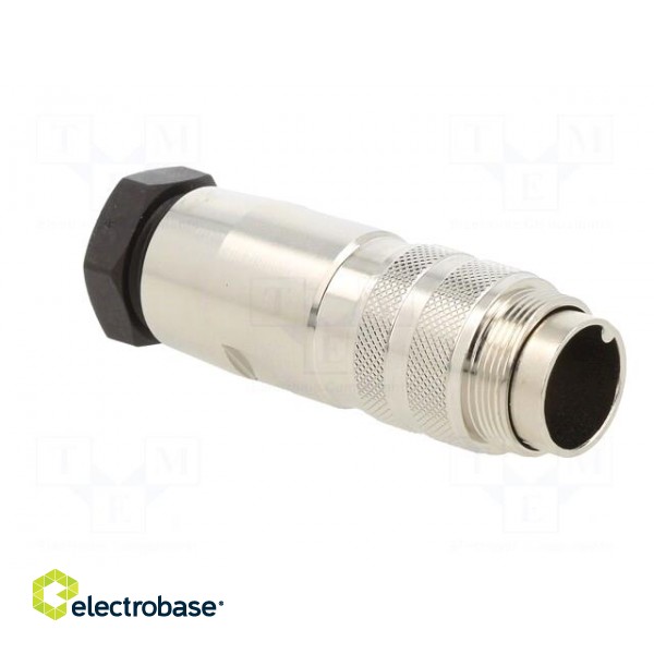 Connector: M16 | plug | male | soldering | for cable | PIN: 7 | 7A | 300V фото 8