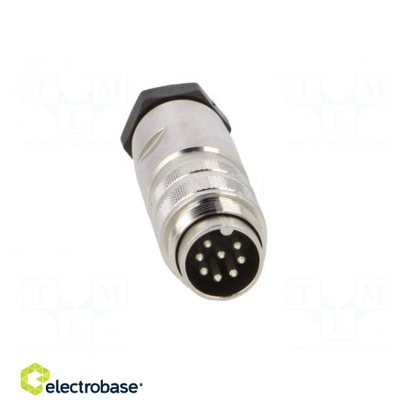 Connector: M16 | plug | male | soldering | for cable | PIN: 8 | 3A | 100V фото 9