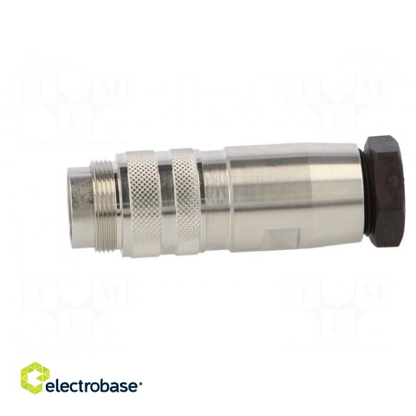 Connector: M16 | plug | male | soldering | for cable | PIN: 8 | 3A | 100V фото 3