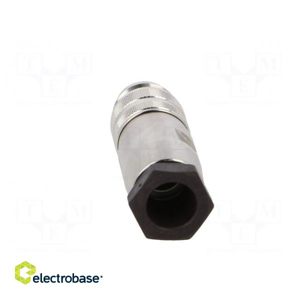 Connector: M16 | plug | male | soldering | for cable | PIN: 8 | 3A | 100V фото 5