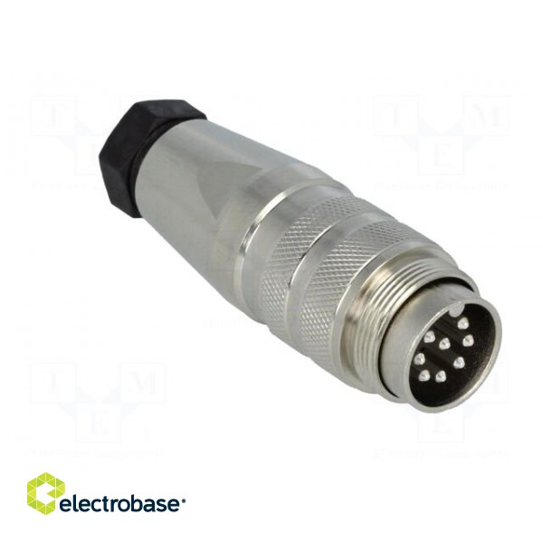 Connector: M16 | plug | male | soldering | for cable | PIN: 8 | 3A | 300V image 8