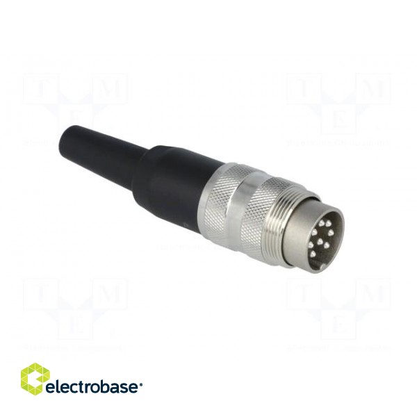 Connector: M16 | plug | male | soldering | for cable | PIN: 8 | 5A | 100V image 8