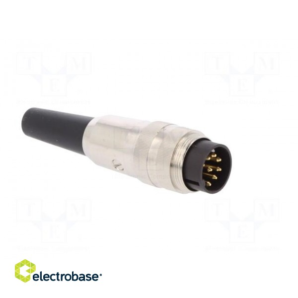 Connector: M16 | plug | male | soldering | for cable | PIN: 8 | 5A | 60V фото 8
