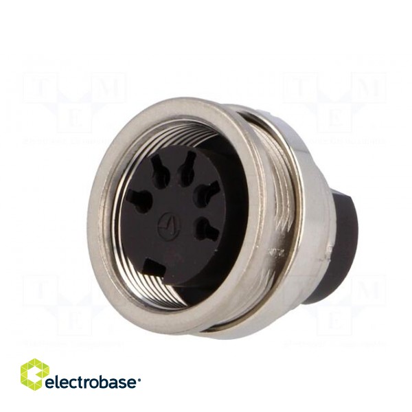 Connector: M16 | socket | female | for panel mounting,rear side nut image 2