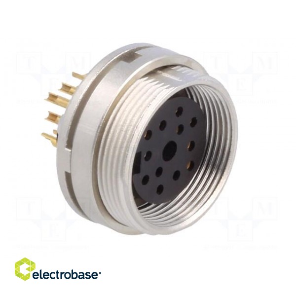 Connector: M16 | socket | female | soldering | PIN: 12 | 3A | 60V | IP40 image 8