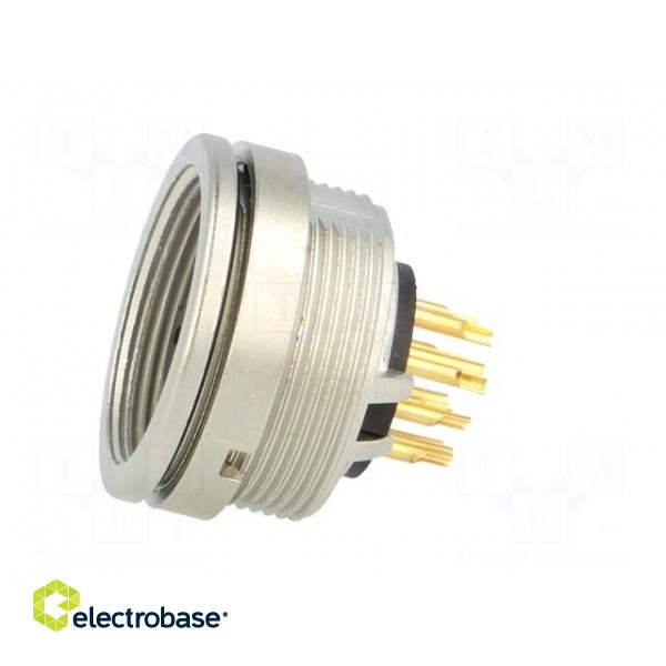 Connector: M16 | socket | female | soldering | PIN: 12 | 3A | 60V | IP68 фото 3