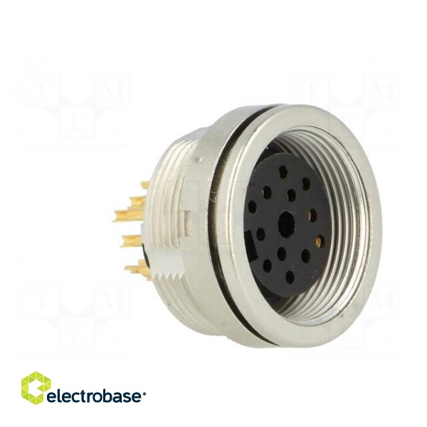 Connector: M16 | socket | female | soldering | PIN: 12 | 3A | 60V | IP68 фото 8