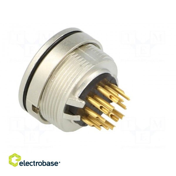 Connector: M16 | socket | female | soldering | PIN: 12 | 3A | 60V | IP68 фото 4