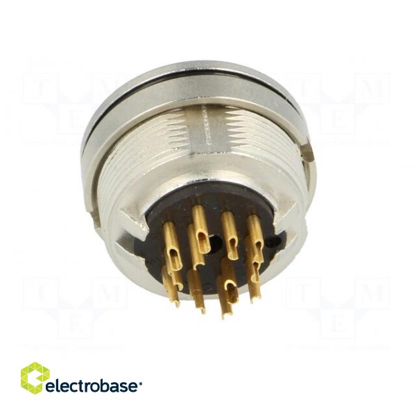 Connector: M16 | socket | female | soldering | PIN: 12 | 3A | 60V | IP68 image 5