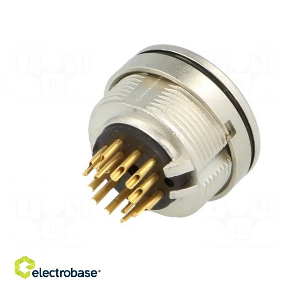 Connector: M16 | socket | female | soldering | PIN: 12 | 3A | 60V | IP68 image 6