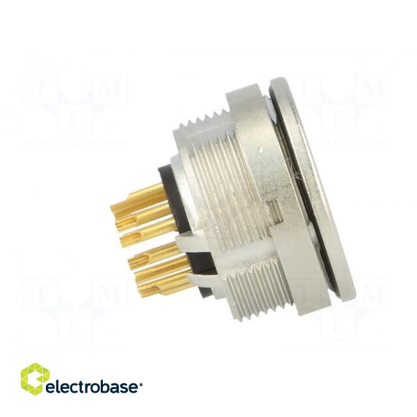 Connector: M16 | socket | female | soldering | PIN: 12 | 3A | 60V | IP68 image 7