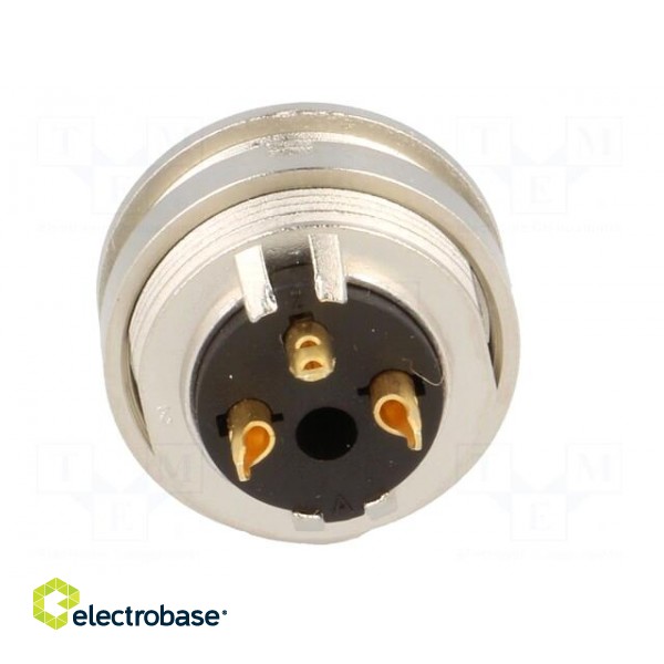 Connector: M16 | socket | female | soldering | PIN: 3 | 5A | 250V | IP40 фото 5