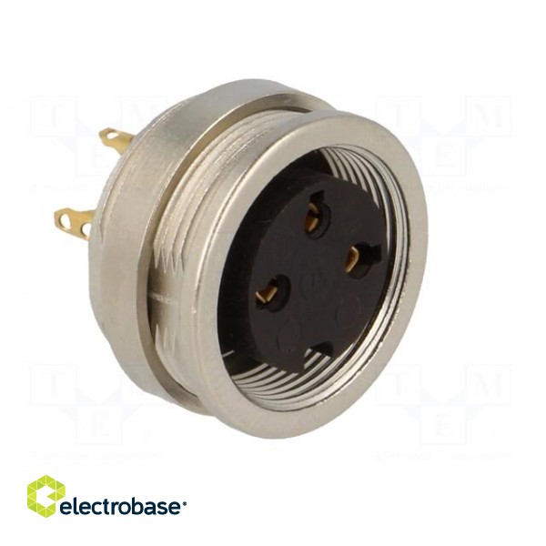 Connector: M16 | socket | female | soldering | PIN: 3 | 5A | 250V | IP68 фото 8