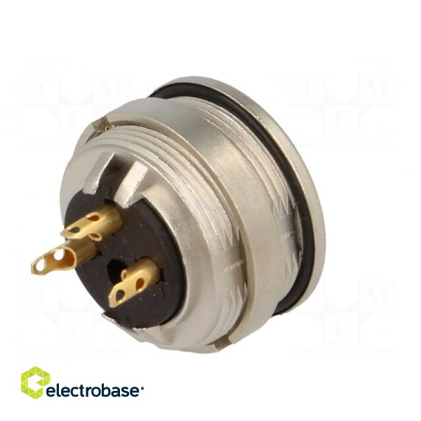 Connector: M16 | socket | female | soldering | PIN: 3 | 5A | 250V | IP68 image 6