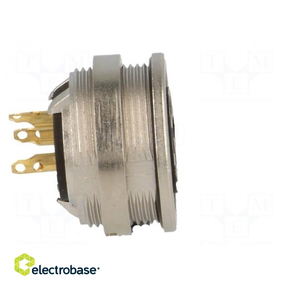 Connector: M16 | socket | female | soldering | PIN: 3 | 5A | 250V | IP68 фото 7