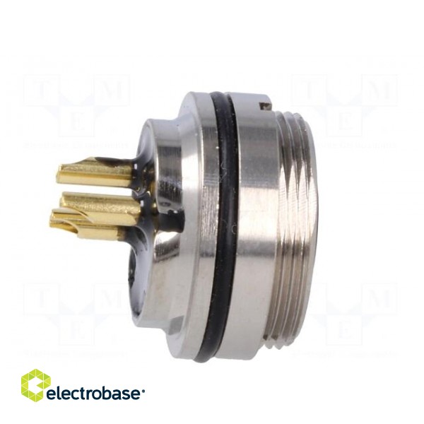 Connector: M16 | socket | female | soldering | PIN: 3 | 7A | 250V | straight paveikslėlis 7