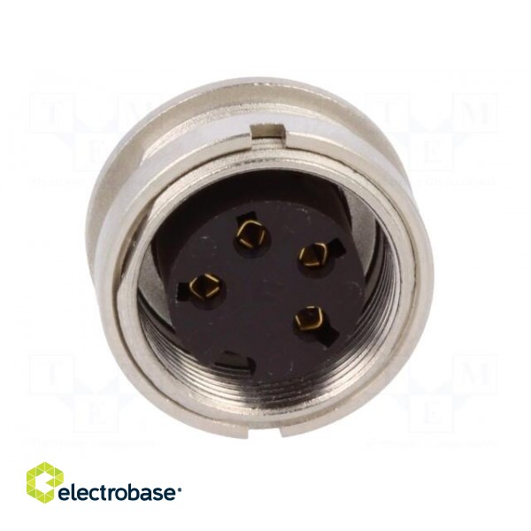 Connector: M16 | socket | female | soldering | PIN: 4 | 5A | 250V | IP40 paveikslėlis 9