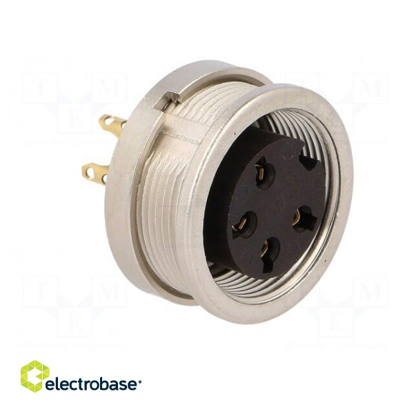 Connector: M16 | socket | female | soldering | PIN: 4 | 5A | 250V | IP40 image 8