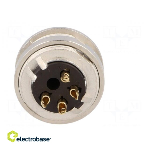 Connector: M16 | socket | female | soldering | PIN: 4 | 5A | 250V | IP40 paveikslėlis 5