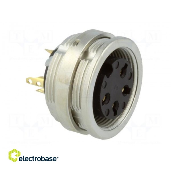 Connector: M16 | socket | female | soldering | PIN: 4 | 5A | 250V | IP68 фото 8