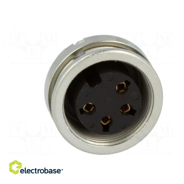 Connector: M16 | socket | female | soldering | PIN: 4 | 5A | 250V | IP68 paveikslėlis 9