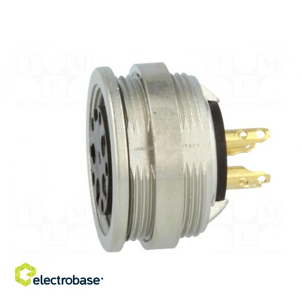 Connector: M16 | socket | female | soldering | PIN: 4 | 5A | 250V | IP68 фото 3