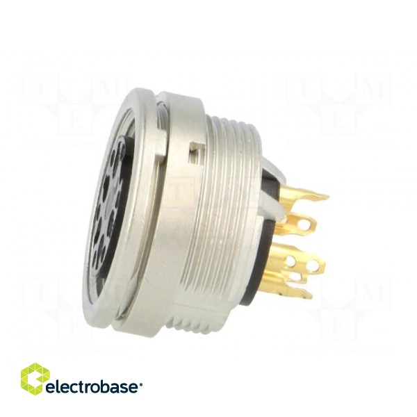 Connector: M16 | socket | female | soldering | PIN: 5 | 5A | 250V | IP40 paveikslėlis 3